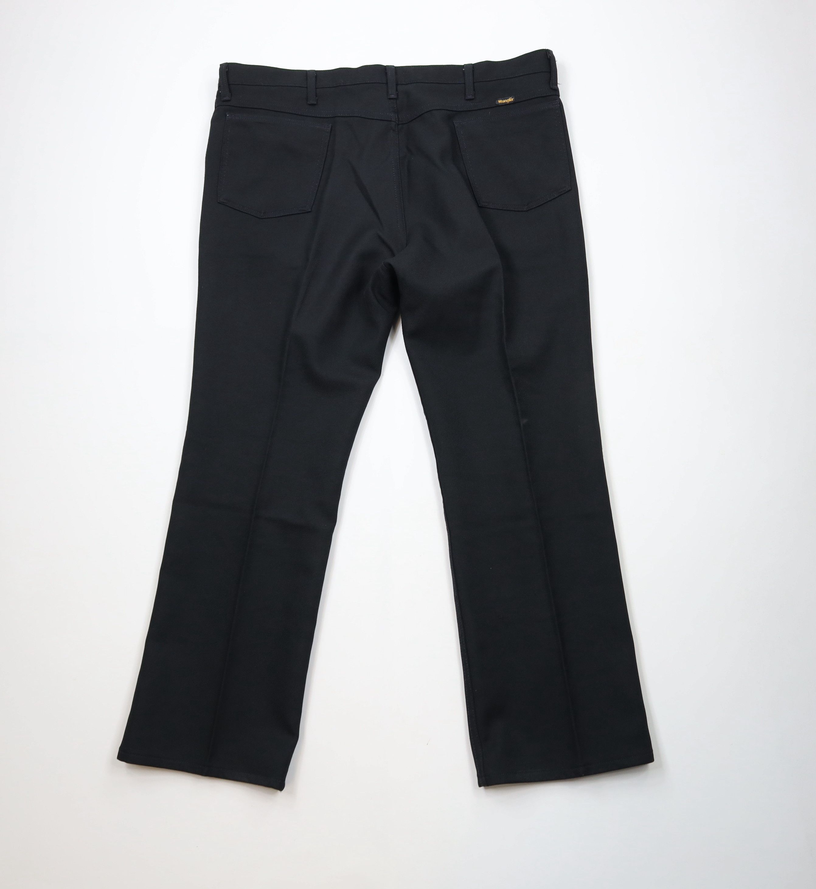 Vintage × Wrangler Vintage 90s Wrangler Flared Wide Leg Chino Pants Black USA Size US 44 / EU 60 - 9 Thumbnail