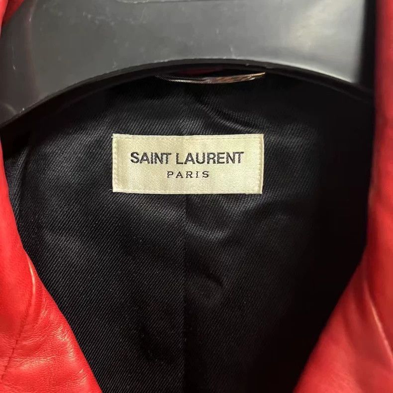 Saint Laurent Paris Saint Laurent Paris Saint Laurent Classic Red Leather Bike Size US L / EU 52-54 / 3 - 4 Thumbnail