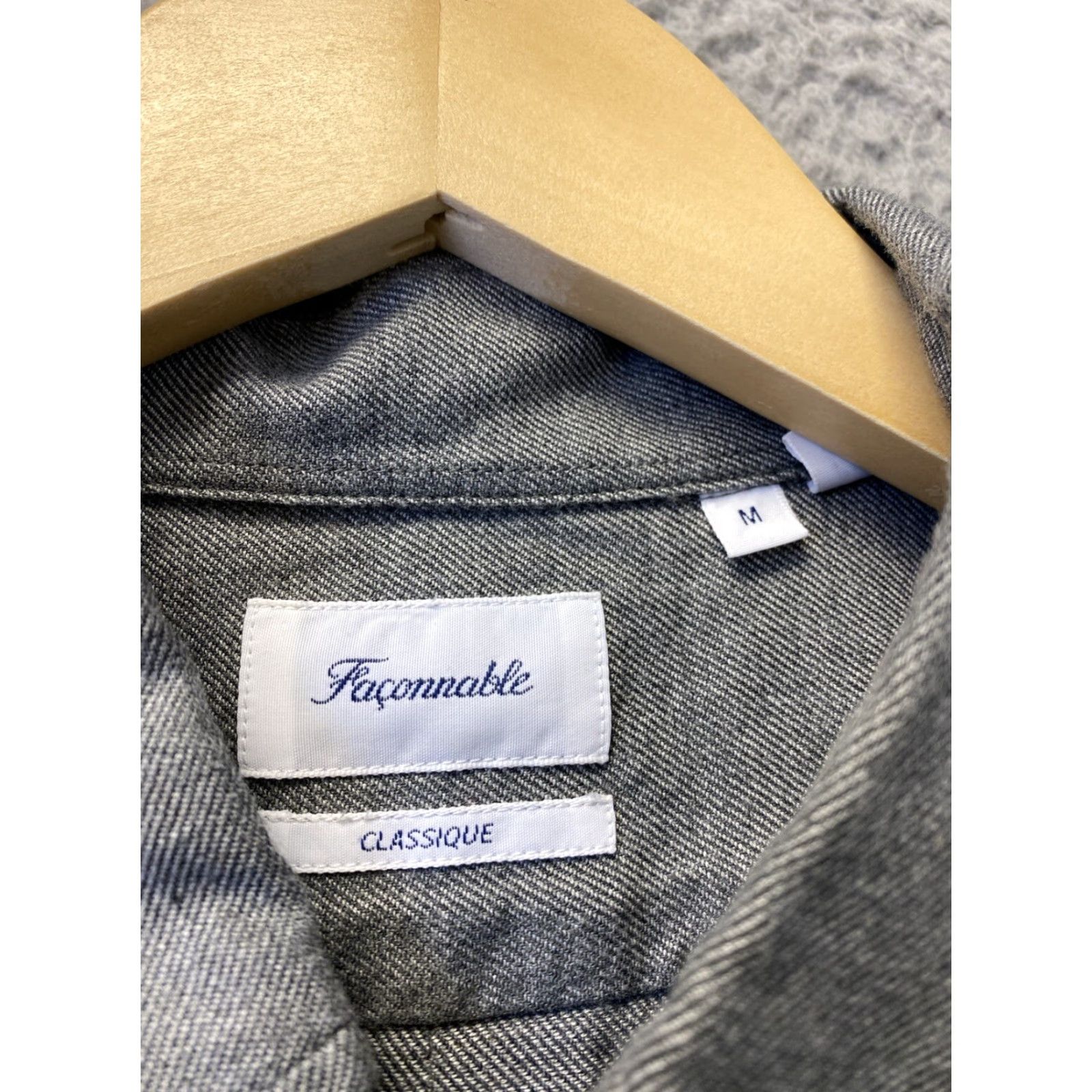 Faconnable VINTAGE Faconnable Men’s Cotton Shirt Long Sleeve Button-Up M Gray Regular All Seasons 90s City Classic Mens Size US M / EU 48-50 / 2 - 5 Thumbnail