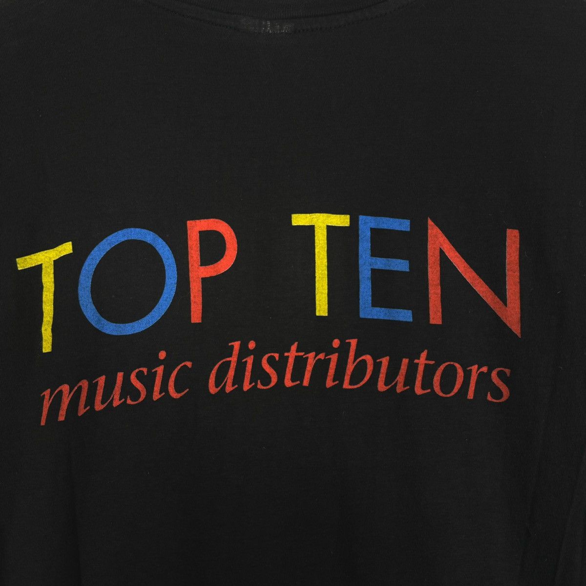 Vintage Vintage 90s Willy DeVille Top Ten Music Distributors T Shirt Size US L / EU 52-54 / 3 - 5 Thumbnail