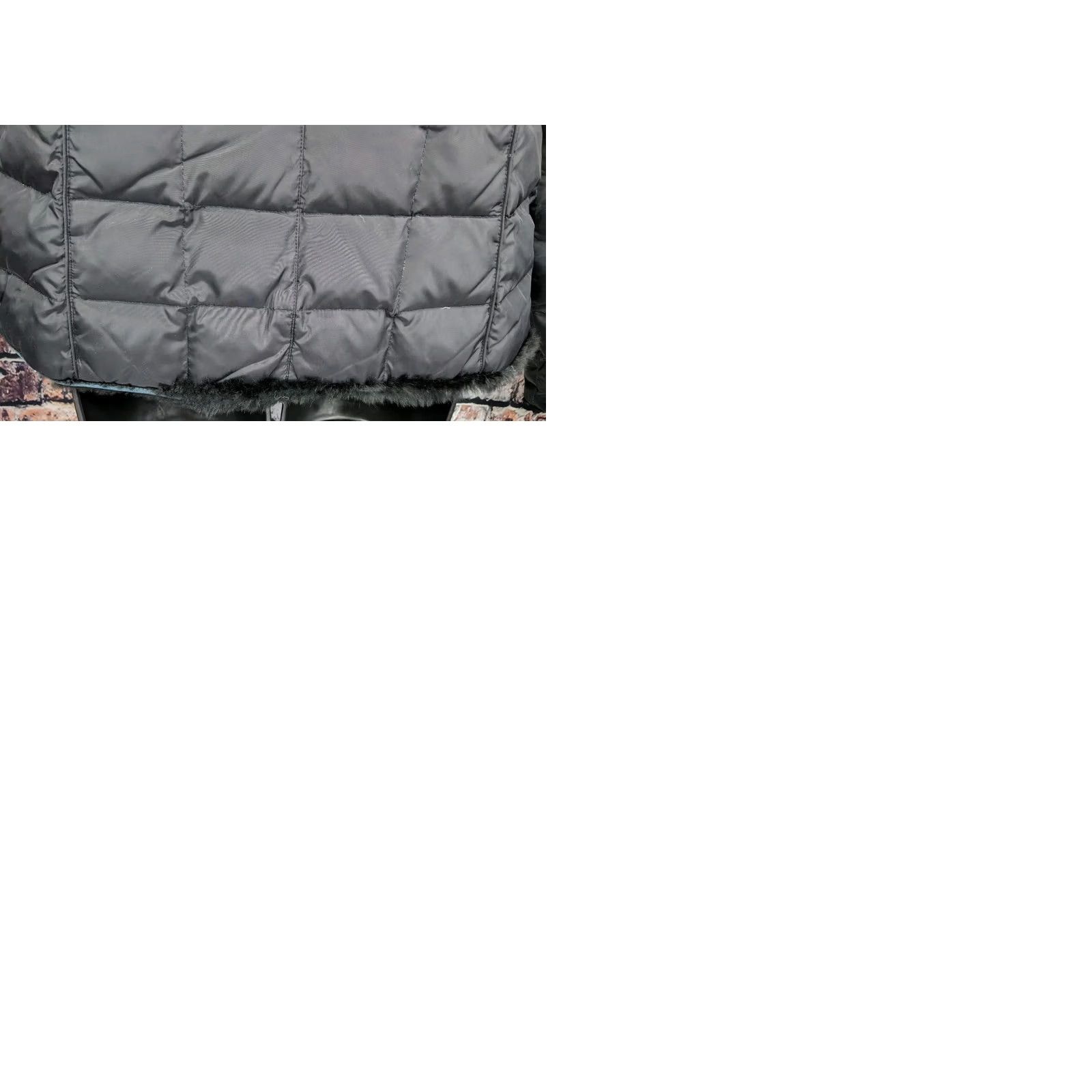 Andrew Marc Andrew Marc Reversible Down Puffer Jacket Womens Large Black Quilted Rabbit Fur Size L / US 10 / IT 46 - 9 Thumbnail