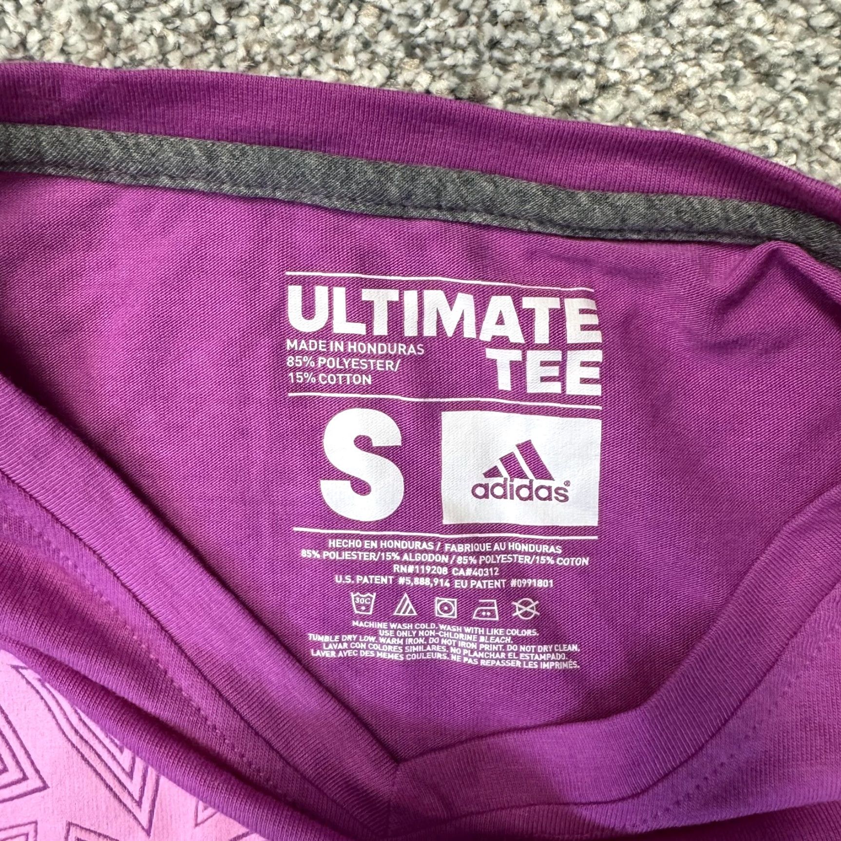 Adidas VINTAGE? (No) Adidas Shirt Womens Small Magenta Purple Ultimate Tee Climalite V Neck Athletic Size S / US 4 / IT 40 - 4 Thumbnail