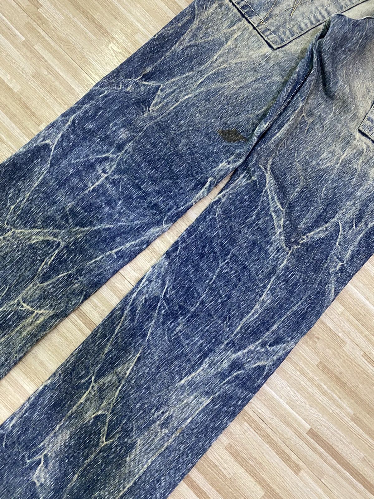 Japanese Brand 💥INSANE DISTRESSED BLUE WAY JEANS💥 Size US 29 - 15 Thumbnail