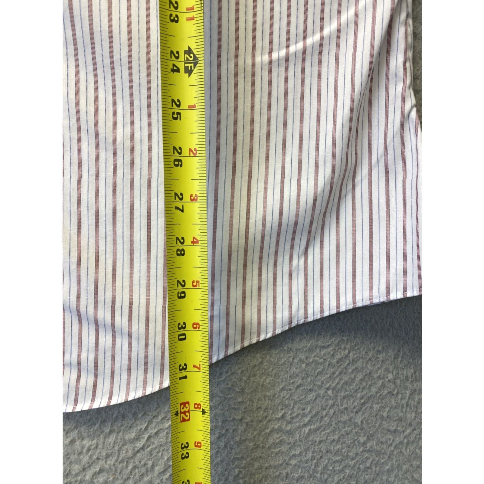 Brooks Brothers VINTAGE Brooks Brothers Shirt Mens 16 Long Sleeve Collared Button-up Classic Striped Cotton Red Bric 90s Mens Size US L / EU 52-54 / 3 - 6 Thumbnail