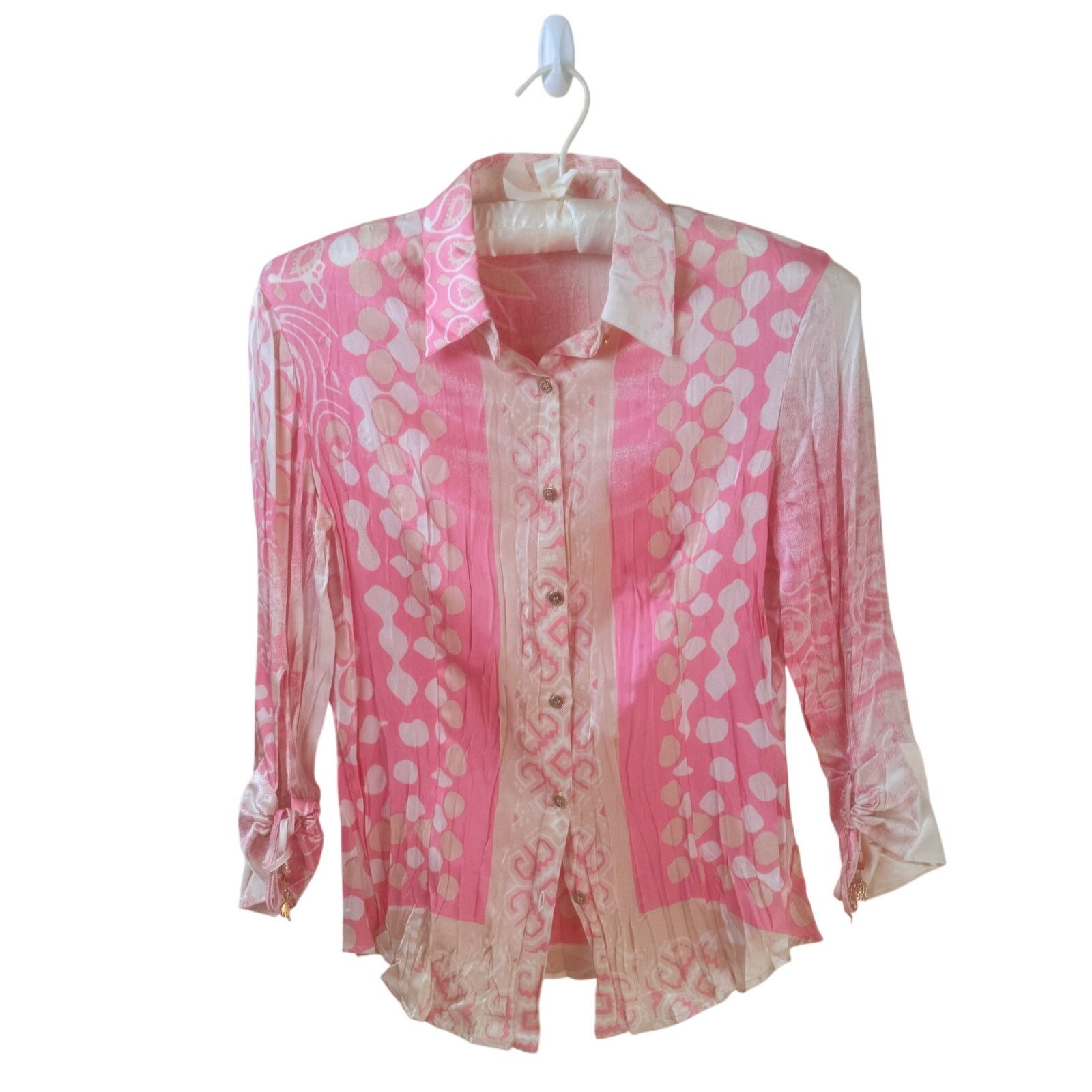 Roberto Cavalli Y2K Roberto Cavalli vintage silk charm blouse size S Size S / US 4 / IT 40 - 7 Thumbnail
