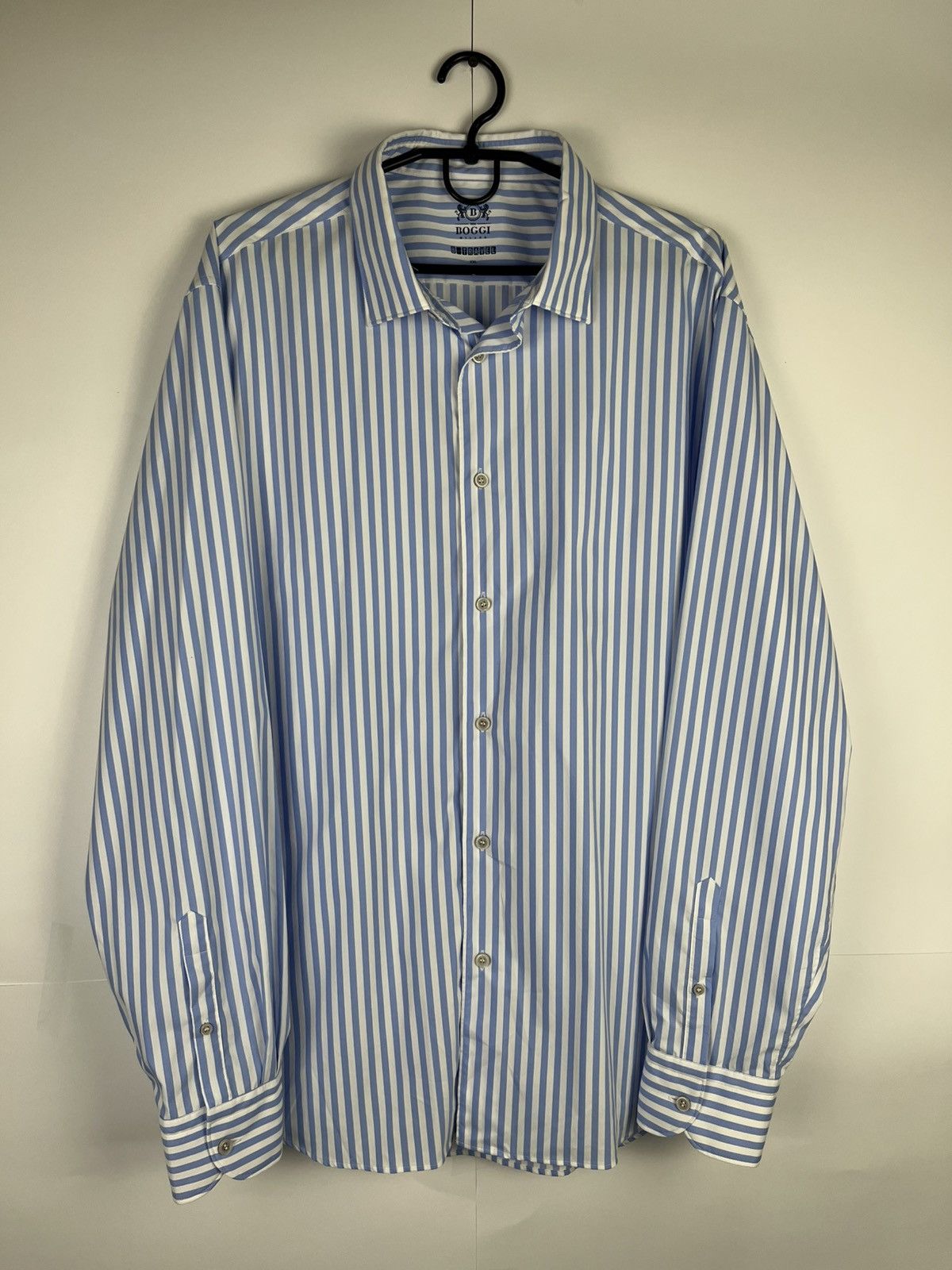 Boggi Boggi Milano Luxury Striped Nylon LongSleeve Shirt Button Up Size US XXL / EU 58 / 5 - 1 Thumbnail