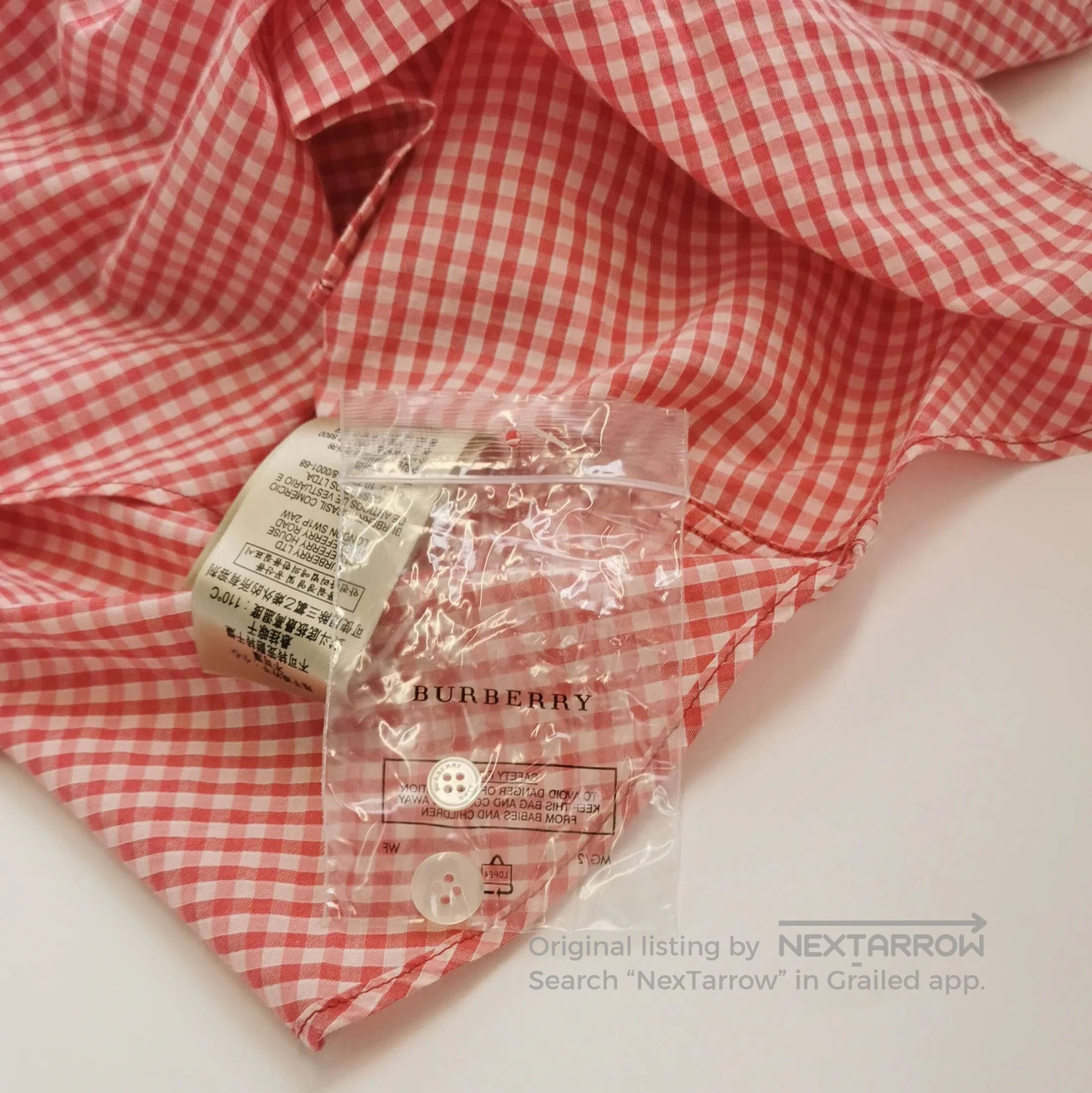 Burberry Burberry Brit Color Block Cotton Shirt XS . Size US XS / EU 42 / 0 - 4 Thumbnail