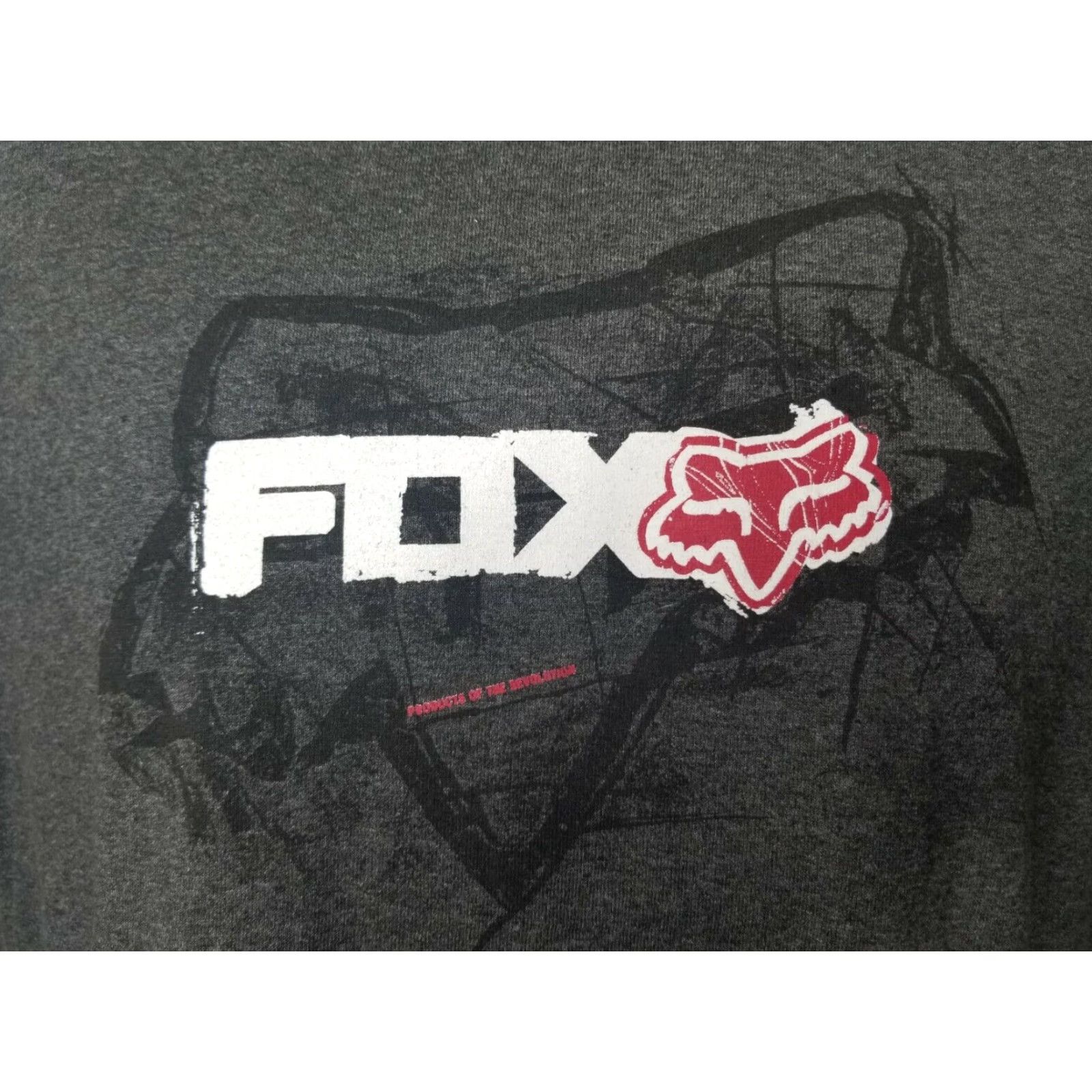 Etro VINTAGE Fox Racing T-Shirt Shirt Mens XL Gray 90s Logo Graphic Fox Racing Mens XL Gray Shirt Size US XL / EU 56 / 4 - 4 Thumbnail