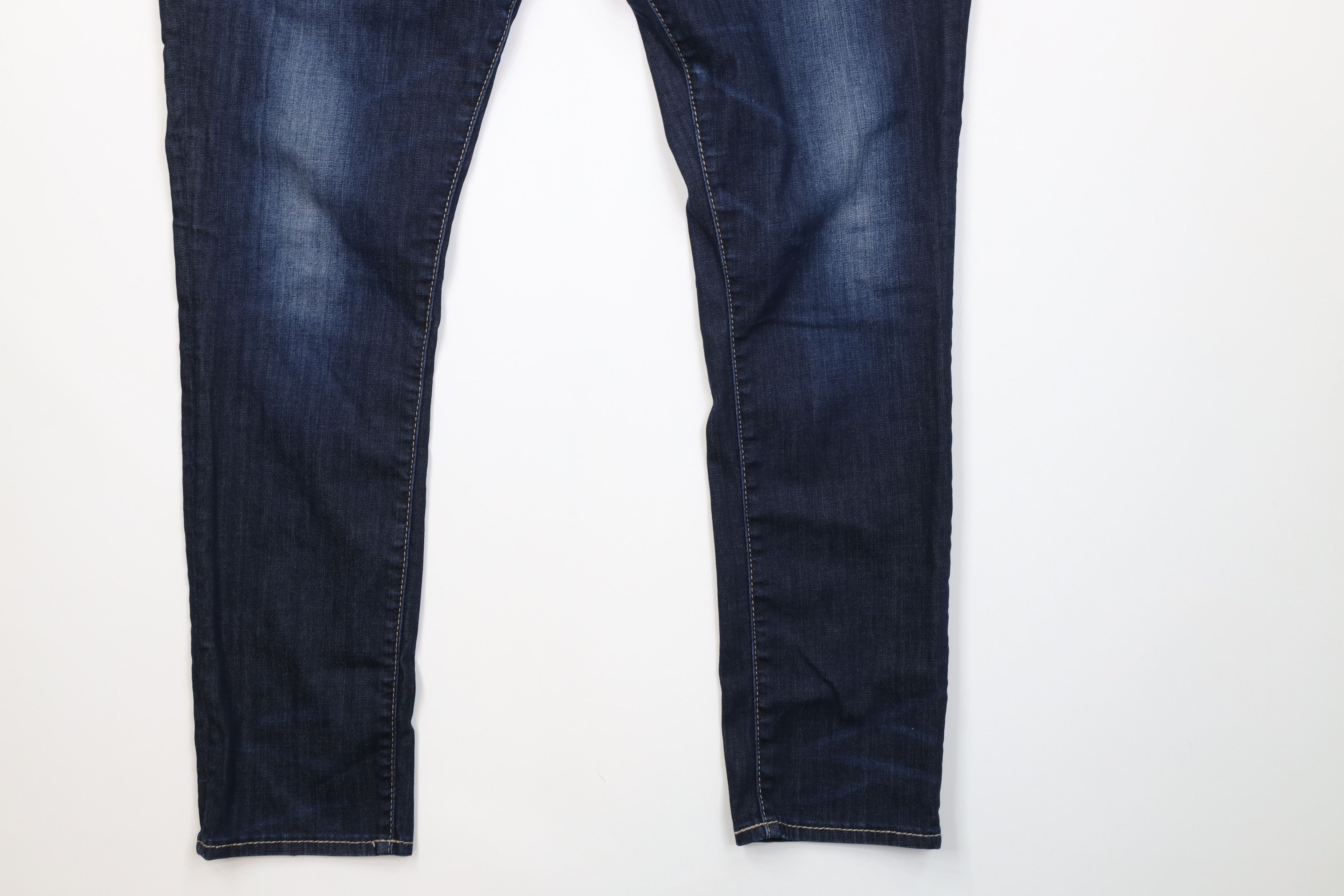 Vintage Buckle Black Stitch Faded Fit No 76 Skinny Leg Denim Jeans Size US 33 - 5 Thumbnail