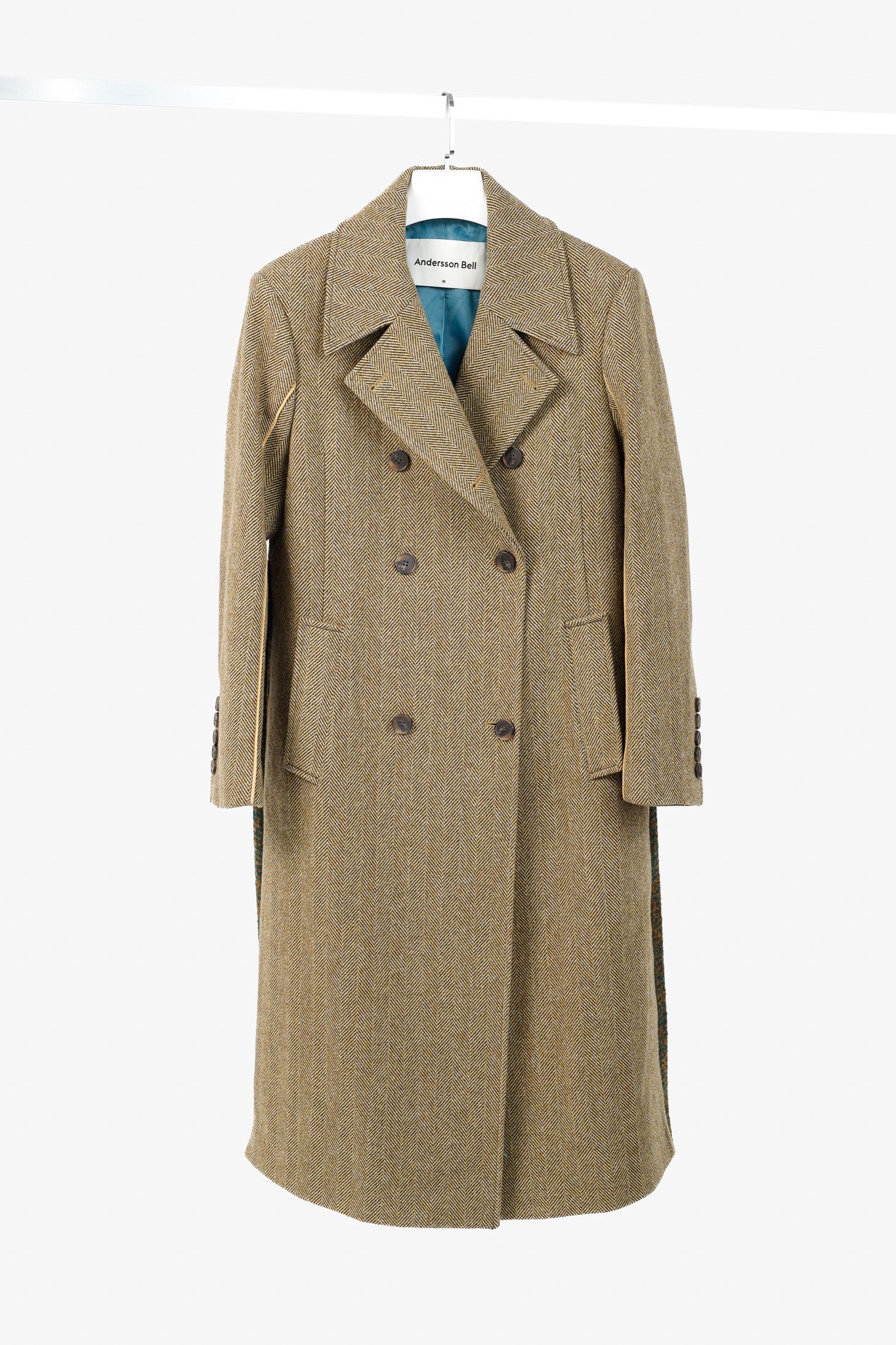 Andersson Bell Andersson Bell Chloe Brown Herringbone Back Pleats Coat Size M / US 6-8 / IT 42-44 - 1 Thumbnail
