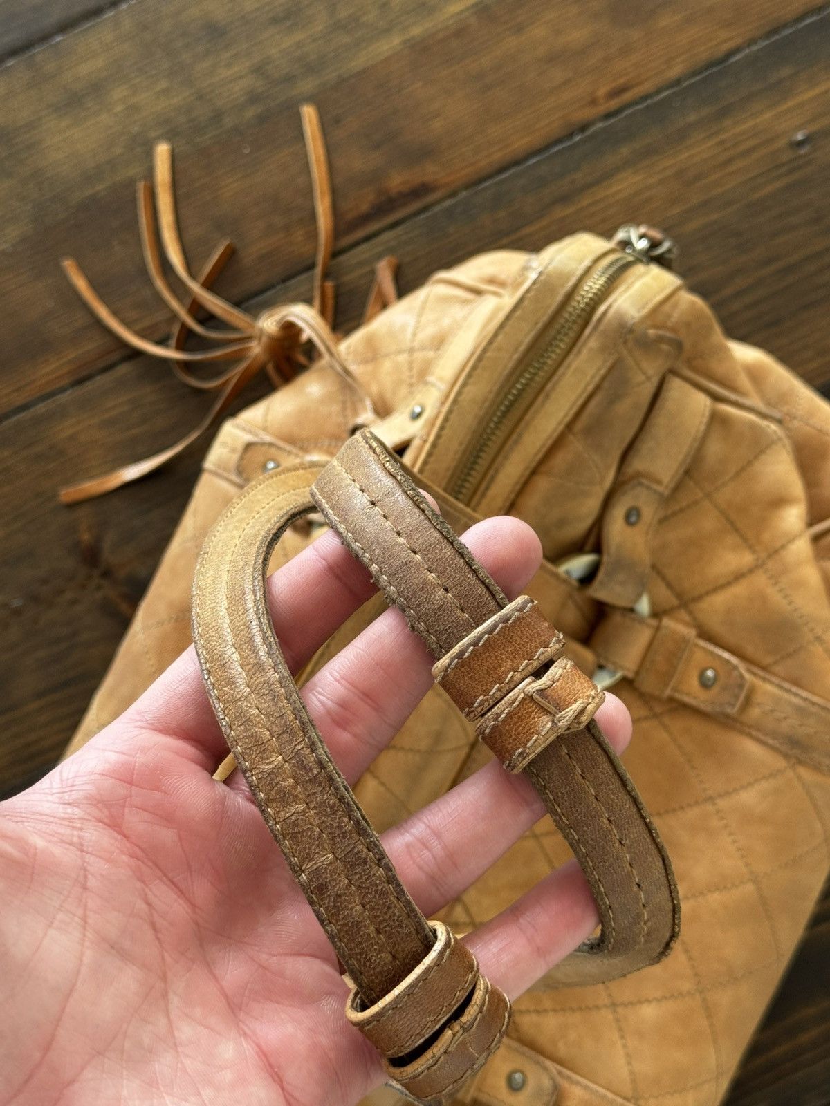 Bally Bally Heavy Leather 90s Luxury Handle Bag Size ONE SIZE - 17 Thumbnail
