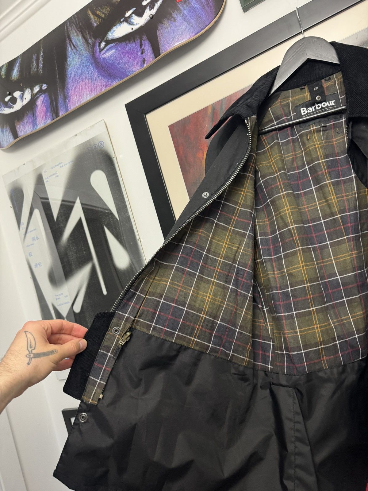 Barbour Barbour Black Waxed Jacket Casual Vintage Wax Corduroy Hype Size US L / EU 52-54 / 3 - 8 Thumbnail