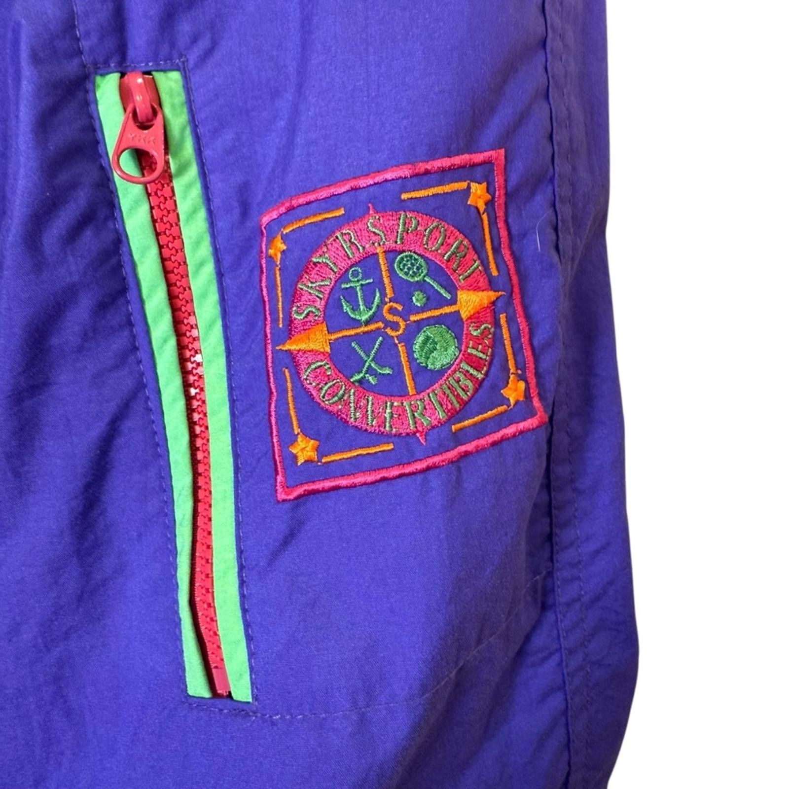 Other Vintage Skyr Sport 90’s Vibrant Hooded Windbreaker Sz XL Size US XL / EU 56 / 4 - 4 Thumbnail