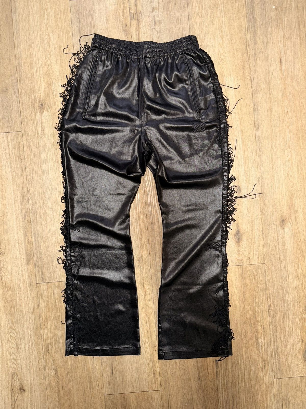 Needles Needles Faux Leather Tassel Sweatpants Size US 28 / EU 44 - 1 Thumbnail