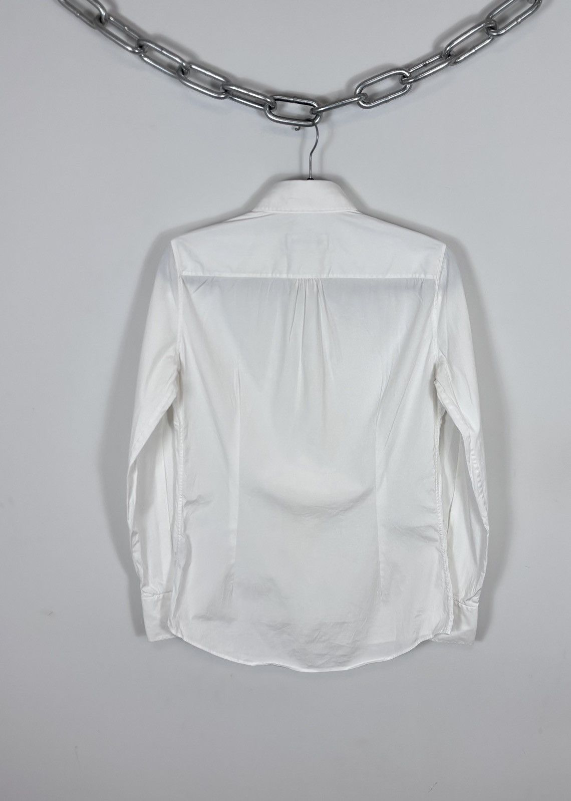 Dsquared2 Dsquared2 Men’s White Button Up Long Sleeve Dress Shirt Size US S / EU 44-46 / 1 - 18 Thumbnail