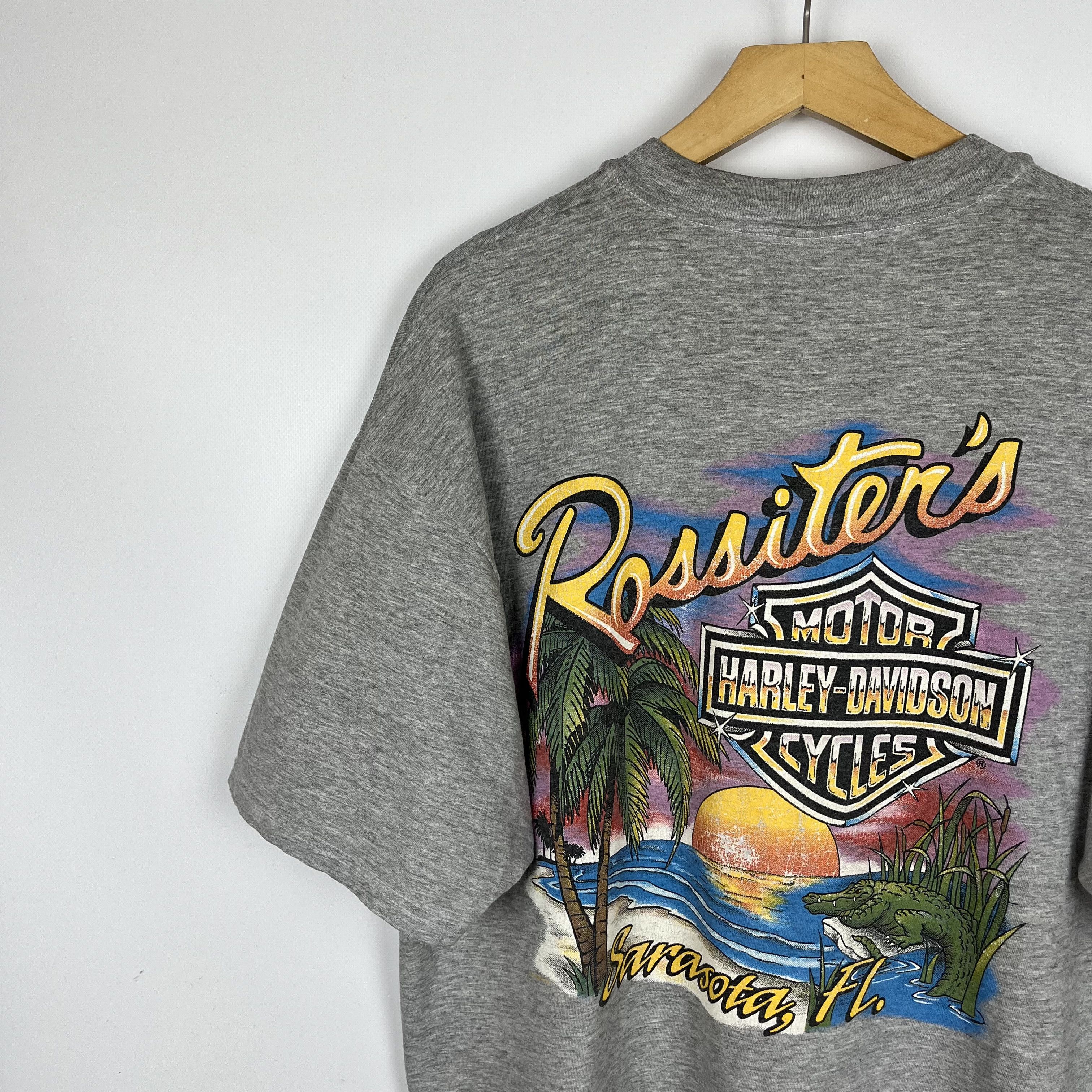 Harley Davidson Vintage Harley Davidson Florida Rare T Shirt 1997 Size US XL / EU 56 / 4 - 5 Thumbnail
