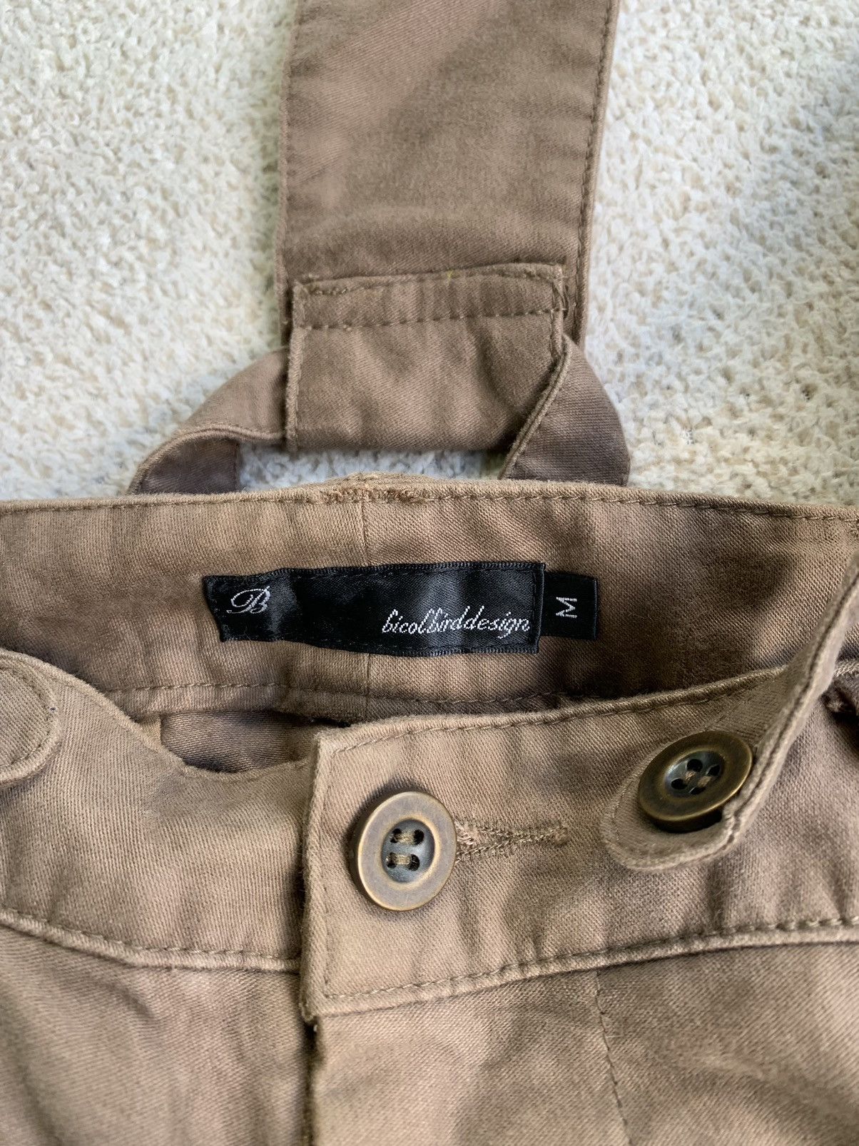 Japanese Brand × Le Grande Bleu (L.G.B.) × Vintage VTG 00s Bicolbird design Strap Cargo Pants Size US 30 / EU 46 - 10 Thumbnail