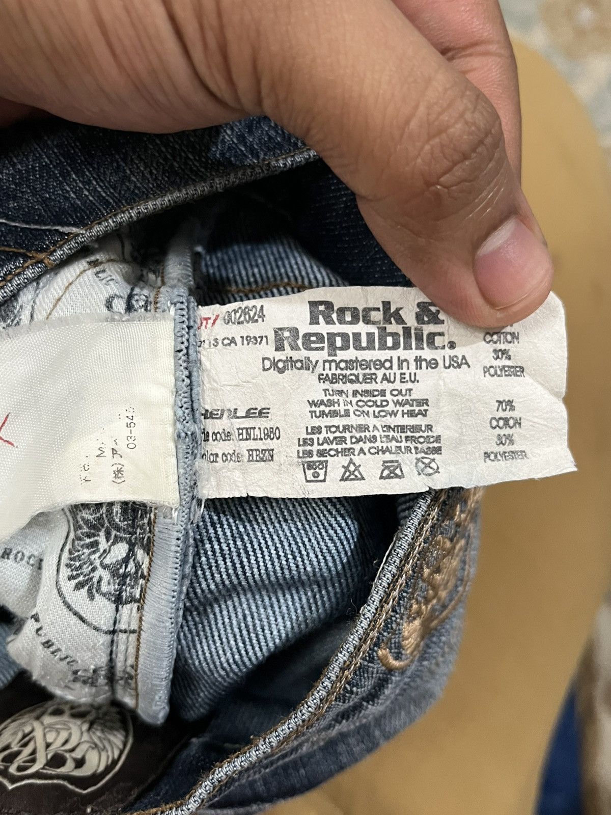 Rock & Republic Vintage Rock and Republic Flare Distressed Denim Size US 29 - 13 Thumbnail