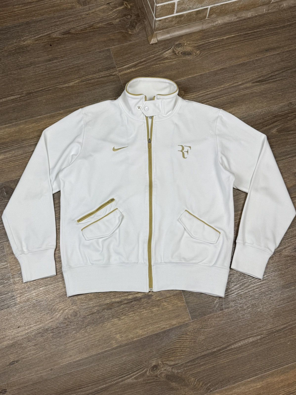 Nike Nike RF Roger Federer Wimbeldon 2010 White Zip Track Jacket Size US L / EU 52-54 / 3 - 1 Thumbnail