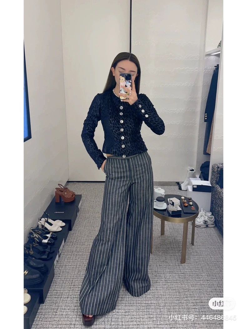 Chanel Chanel 23a high-end handicraft workshop blue and black vel Size XS / US 0-2 / IT 36-38 - 8 Thumbnail