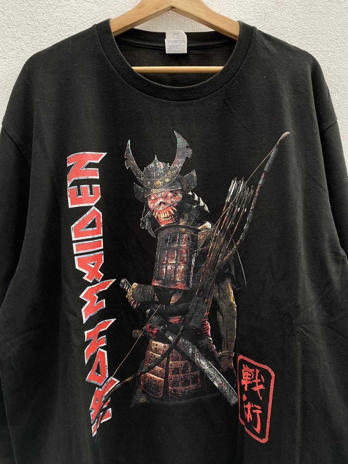Band Tees × Vintage Iron Maiden Japan Samurai Size US XL / EU 56 / 4 - 2 Thumbnail