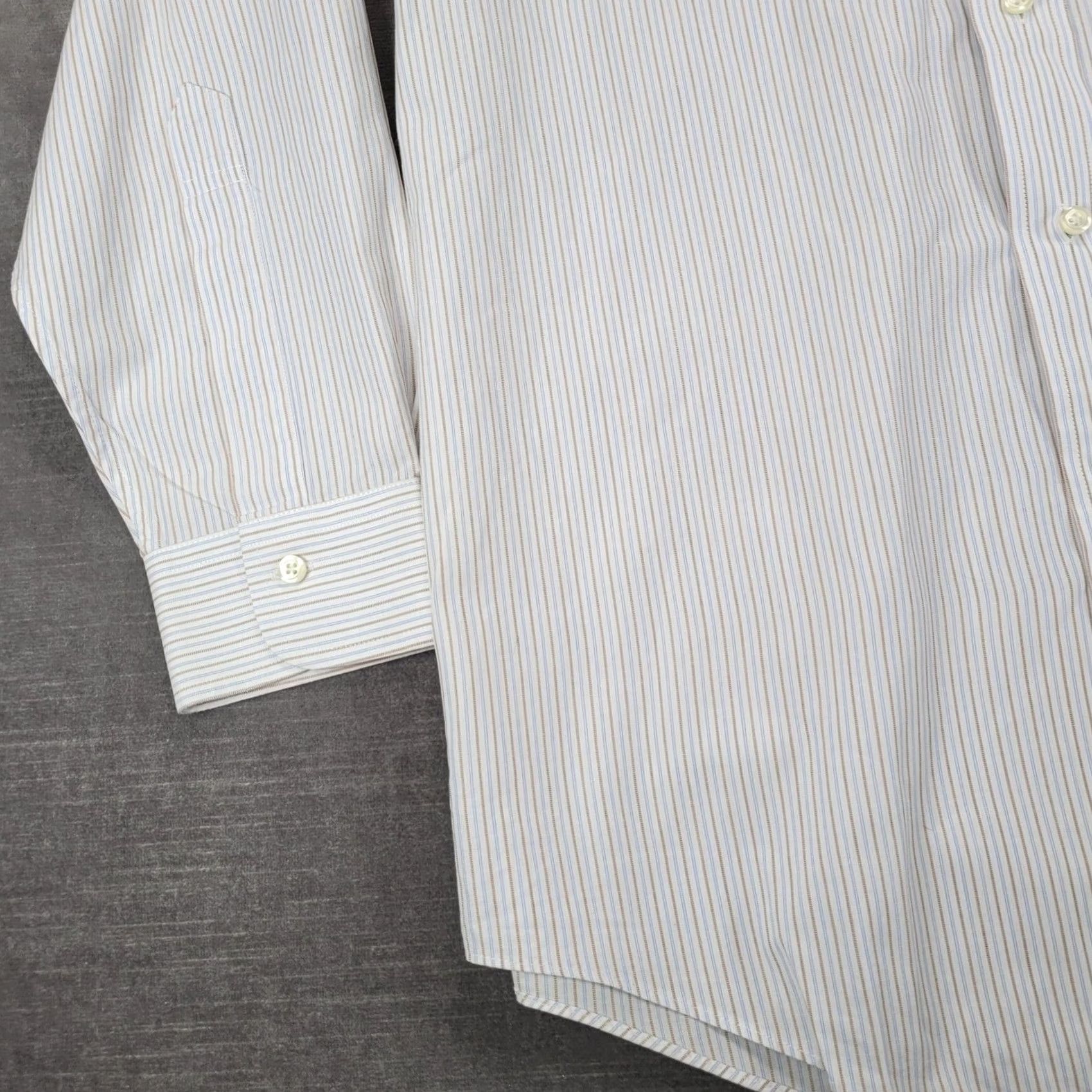Brooks Brothers Brooks Brothers Button Down Shirt Mens Regular Fit Cotton Striped Blue Long Sleeve Preppy Size US M / EU 48-50 / 2 - 6 Thumbnail