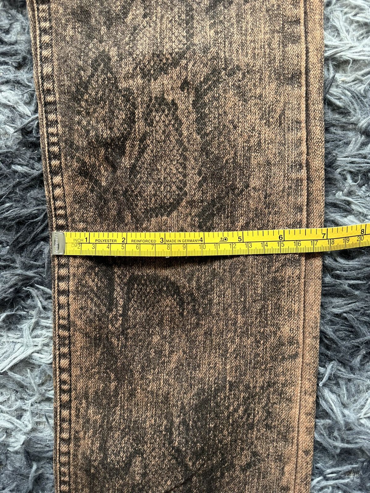 If Six Was Nine Y2k Black Varia mudmax snakeskin goth denim Size US 30 / EU 46 - 21 Thumbnail