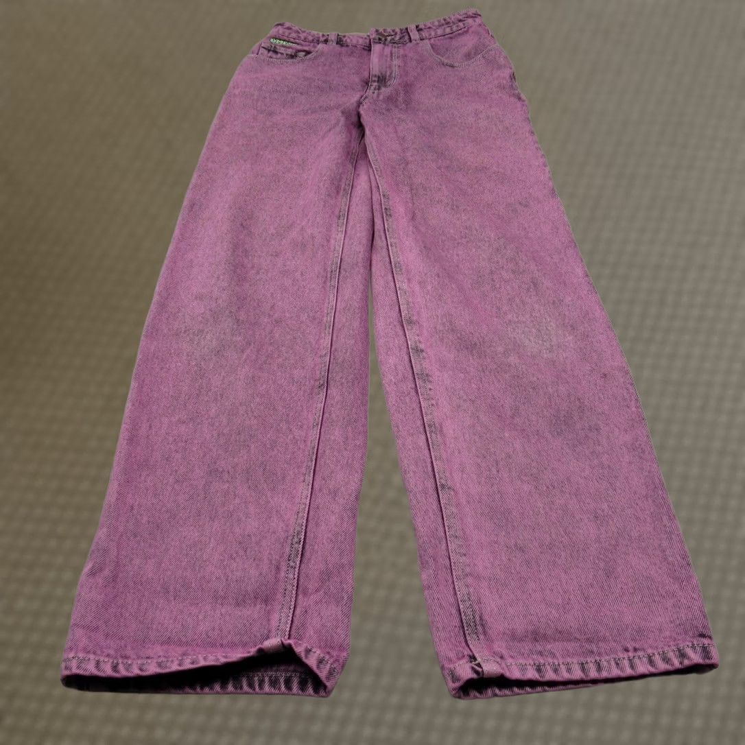 Empyre VINTAGE Empyre Jeans Womens 4 Purple Acid Wash Tori Wide Baggy Y2K Denim 28x31 Size 27" / US 4 / IT 40 - 1 Thumbnail