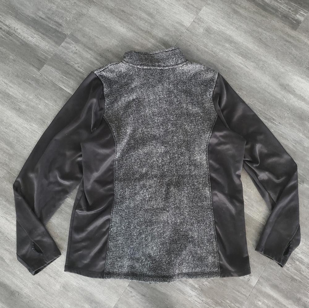 Designer Black Grey Detailed RBX Athletic Zip Up Size XL / US 12-14 / IT 48-50 - 2 Thumbnail