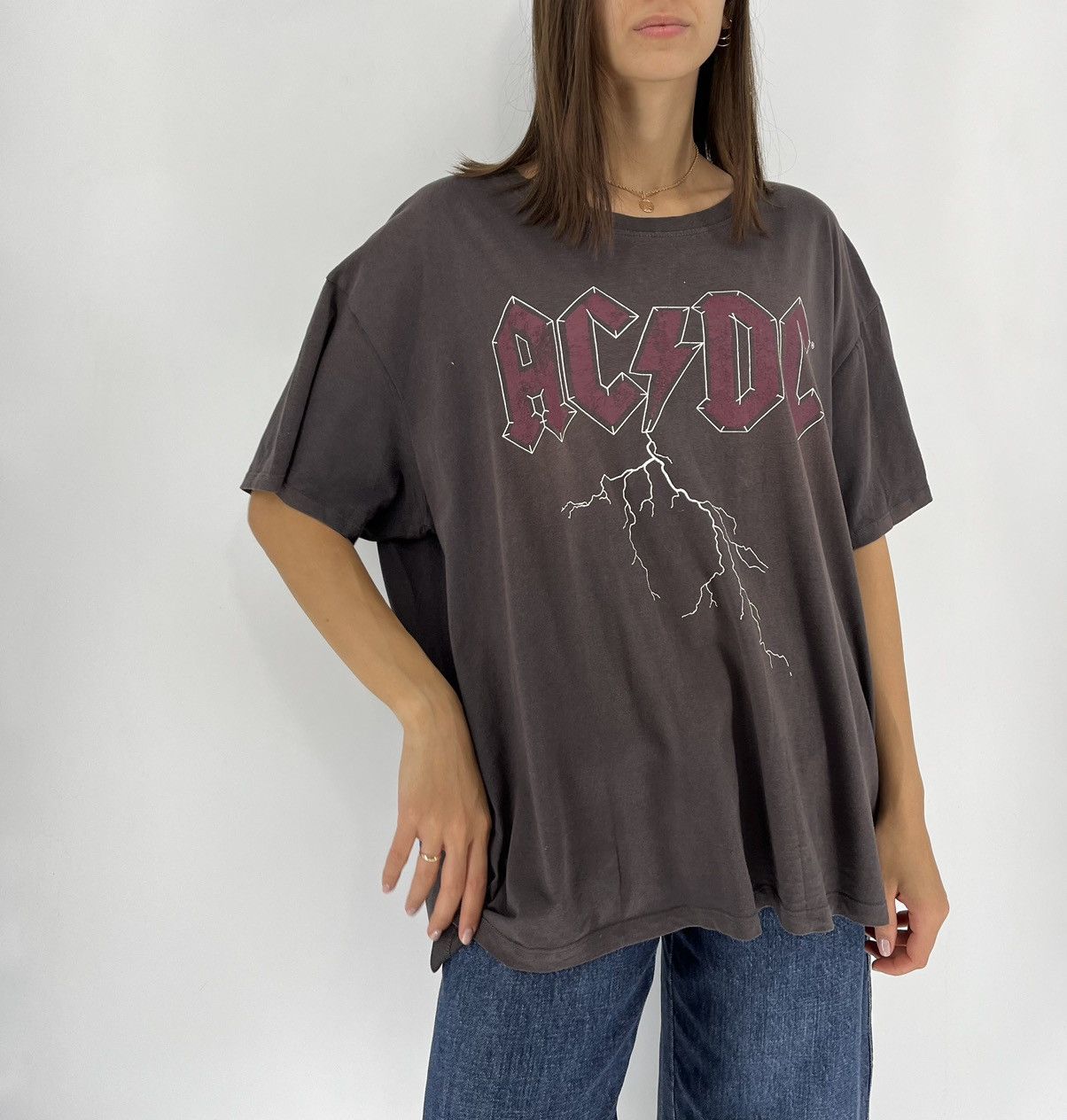 AC/DC × Band Tees × Vintage Vintage Y2k T Shirt Ac/Dc Tee Big Logo Band Rock Tee Size XL / US 12-14 / IT 48-50 - 2 Thumbnail