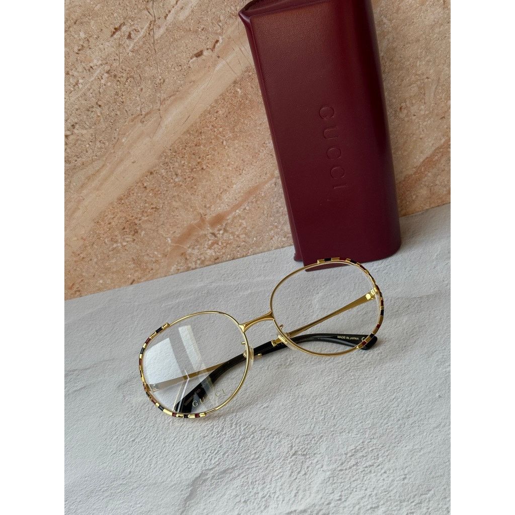 Gucci NEW Gucci GG0596OA Gold Round Eyeglasses Frames Size ONE SIZE - 10 Thumbnail