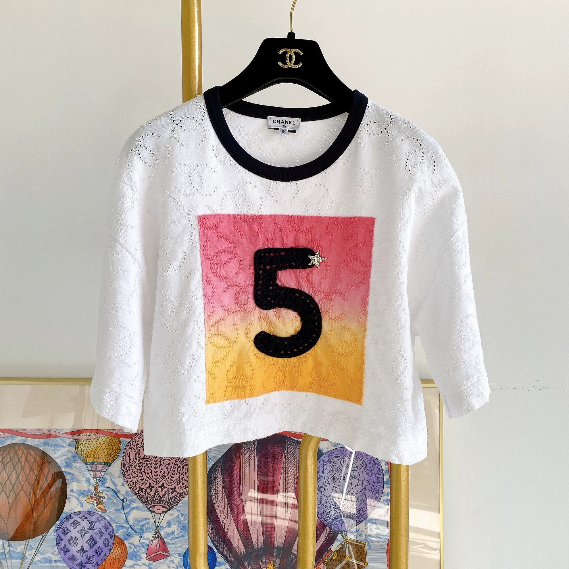 Chanel Chanel Color Blocked Logo T-shirt 34/36 Size XS / US 0-2 / IT 36-38 - 2 Thumbnail