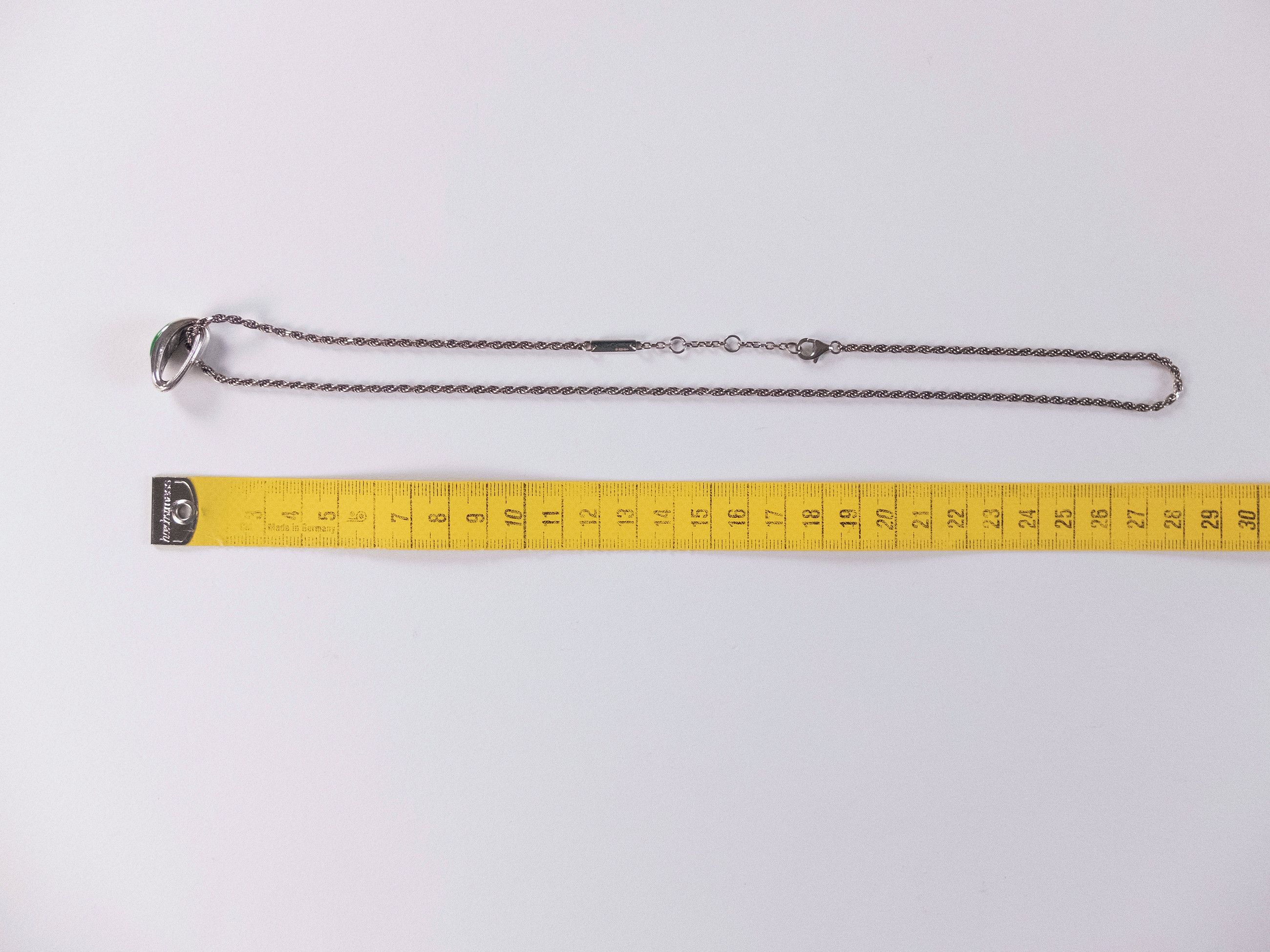 Bottega Veneta BOTTEGA VENETA Trio silver & green pendant necklace q Size ONE SIZE - 11 Thumbnail