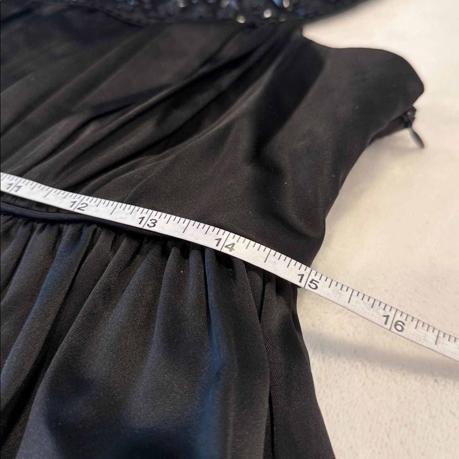 Other Laundry by Design Black midi dress bead embellished SZ 6 Size M / US 6-8 / IT 42-44 - 12 Thumbnail
