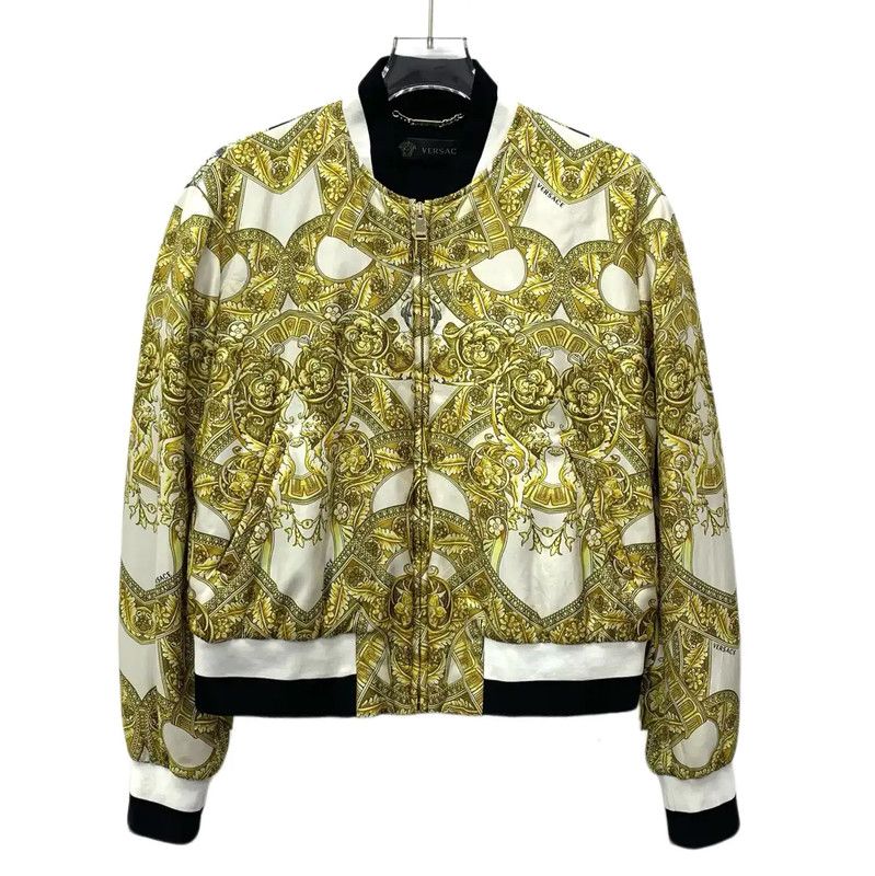 Versace Versace Yellow Polyester Women's Jacket 0089 Size S / US 4 / IT 40 - 1 Thumbnail