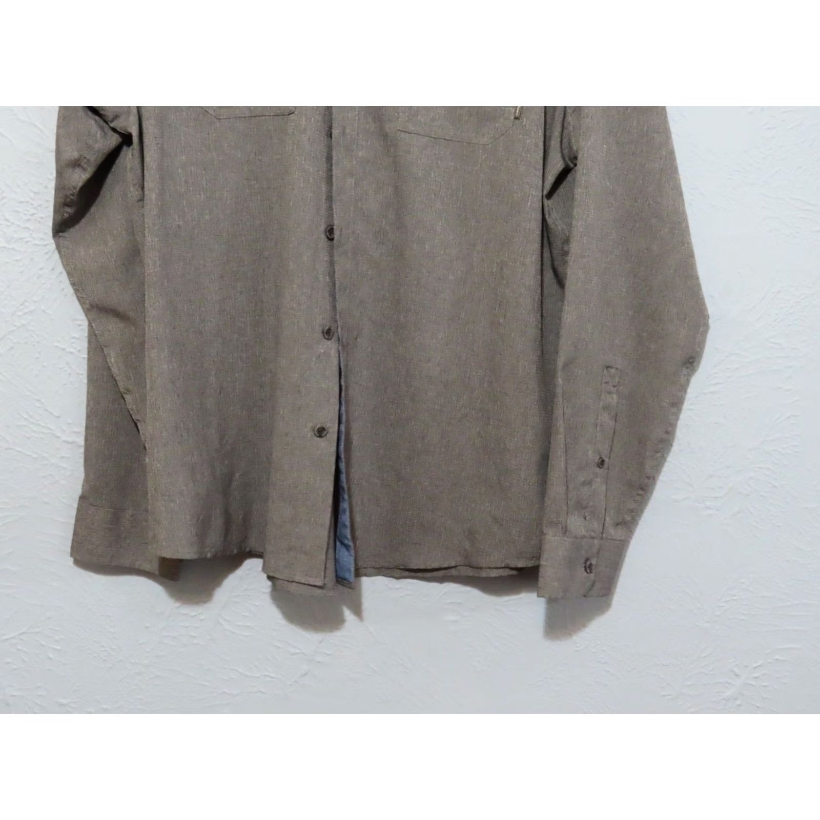 Eddie Bauer Eddie Bauer Long Sleeve Button-Up Shirt Mens L Gray Classic Outdoor Breathable Pockets Lightweight Microfiber Regular Fit Black? Size US L / EU 52-54 / 3 - 2 Thumbnail