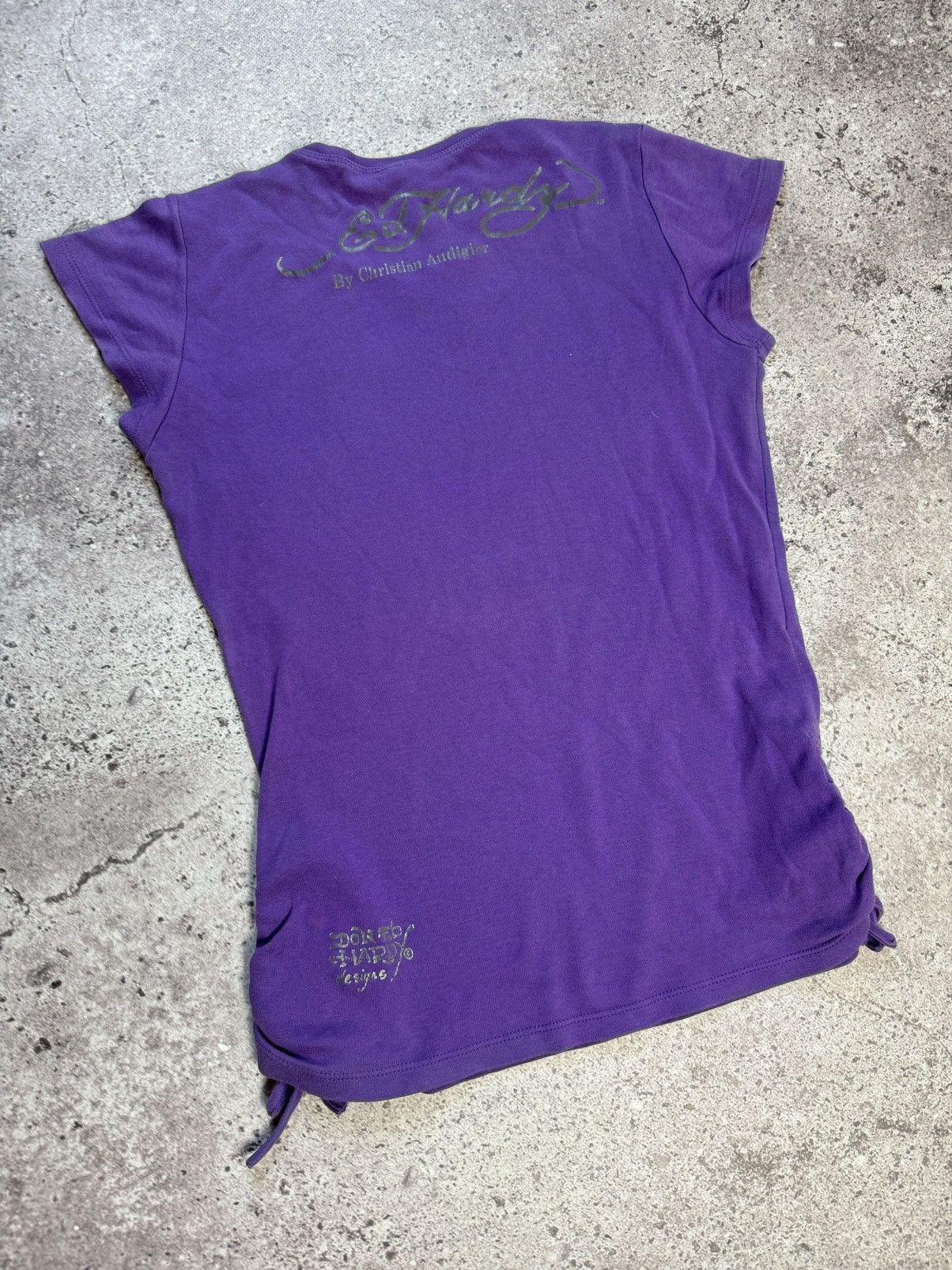 Christian Audigier × Ed Hardy × Vintage Vintage Y2K Ed Hardy T Shirt Women’s Size L / US 10 / IT 46 - 7 Thumbnail