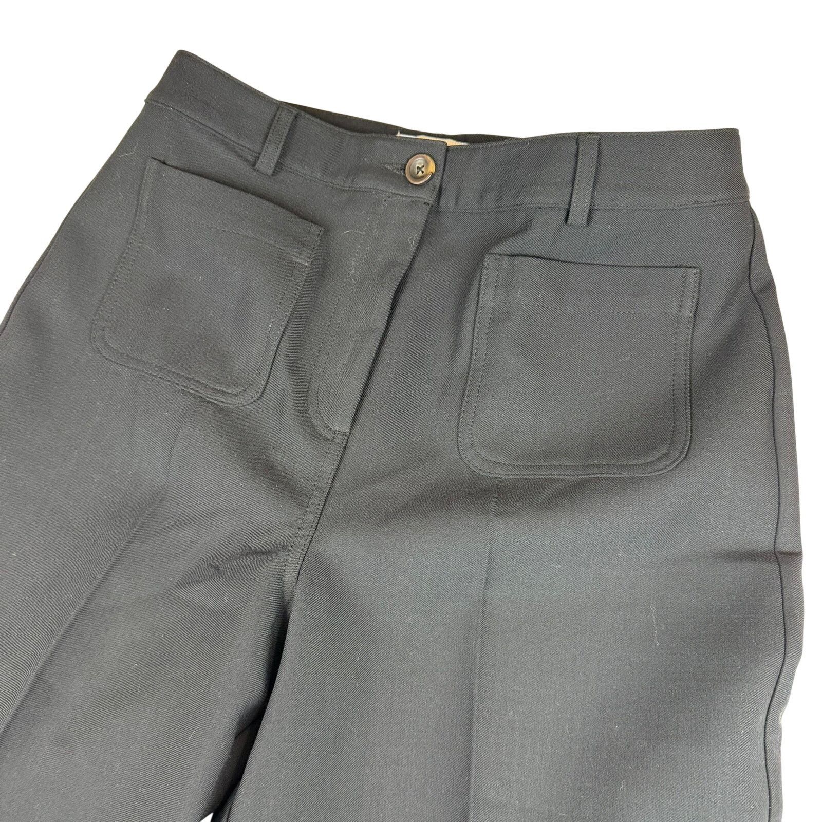 Boden Boden Wide Leg Trousers Navy Blue US 10R UK 14R Size 32" / US 10 / IT 46 - 4 Thumbnail