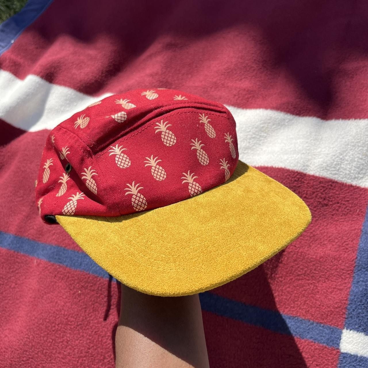 Other Qilo tactical monogram pineapple 5 panel red Hat suede bill Size ONE SIZE - 1 Thumbnail