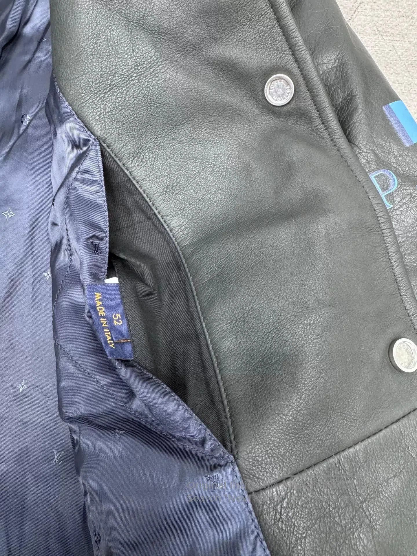 Louis Vuitton LV NBA Calf Leather Baseball Jacket. Size US L / EU 52-54 / 3 - 7 Thumbnail