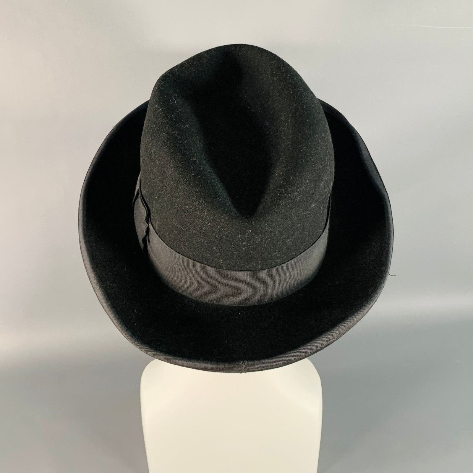 Other DORFMAN PACIFIC Vintage Black Wool Felt Fedora Hat Size ONE SIZE - 4 Thumbnail