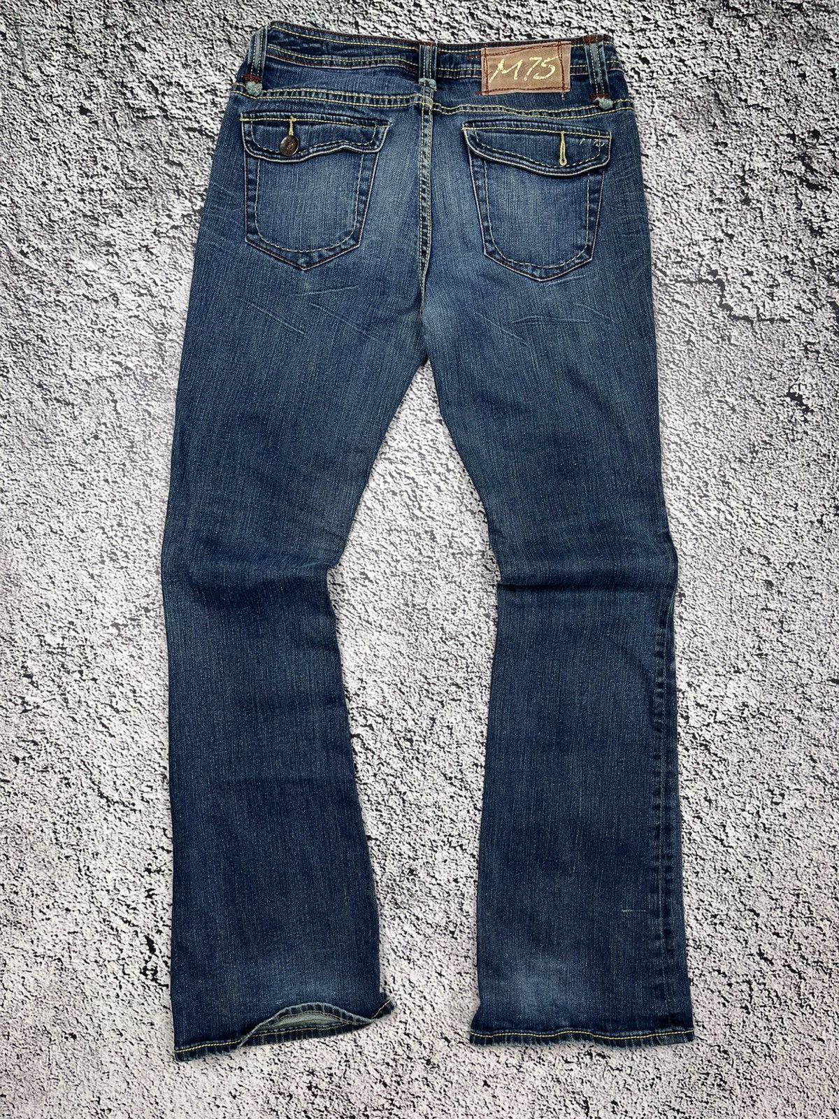 Japanese Brand Vintage Y2K Japan style flared lowrise 00s denim jeans 28 Size 28" / US 6 / IT 42 - 1 Thumbnail