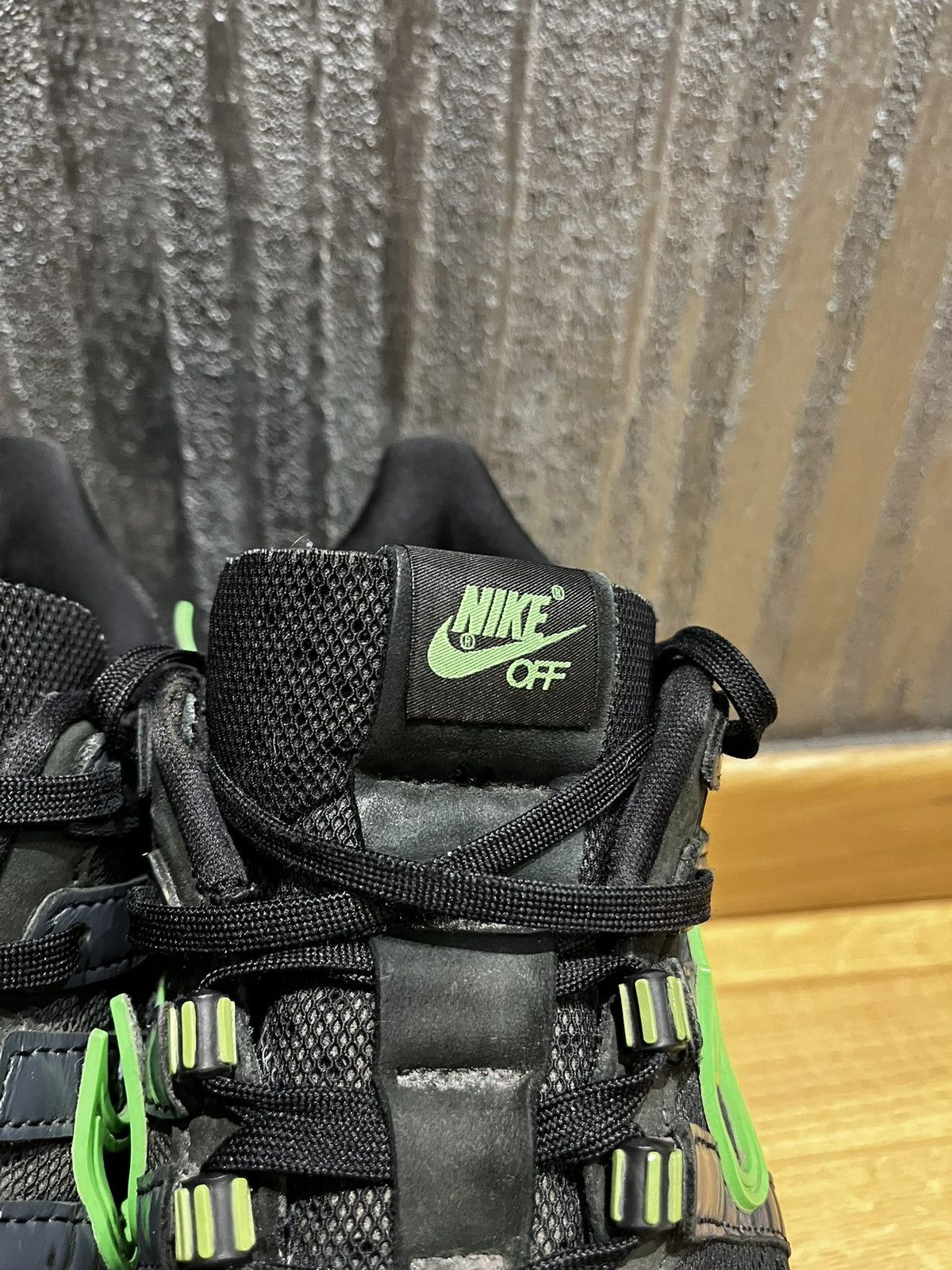 Nike × Off-White Rubber dunk Green Strike Off White Size US 11.5 / EU 44-45 - 5 Thumbnail