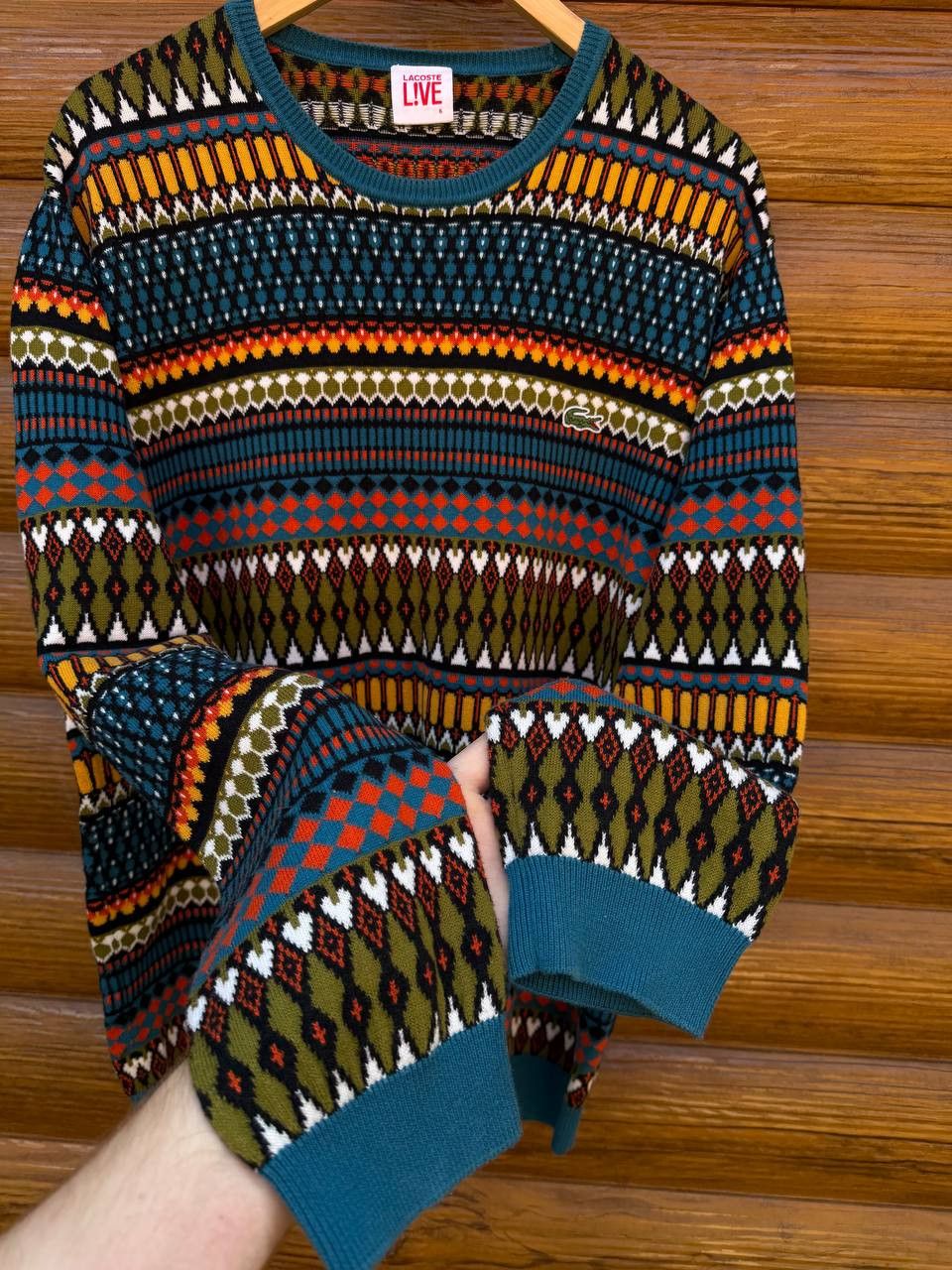 Lacoste Lacoste Sweater Coogi Style Lacoste Sweatshirt Size US XL / EU 56 / 4 - 4 Thumbnail