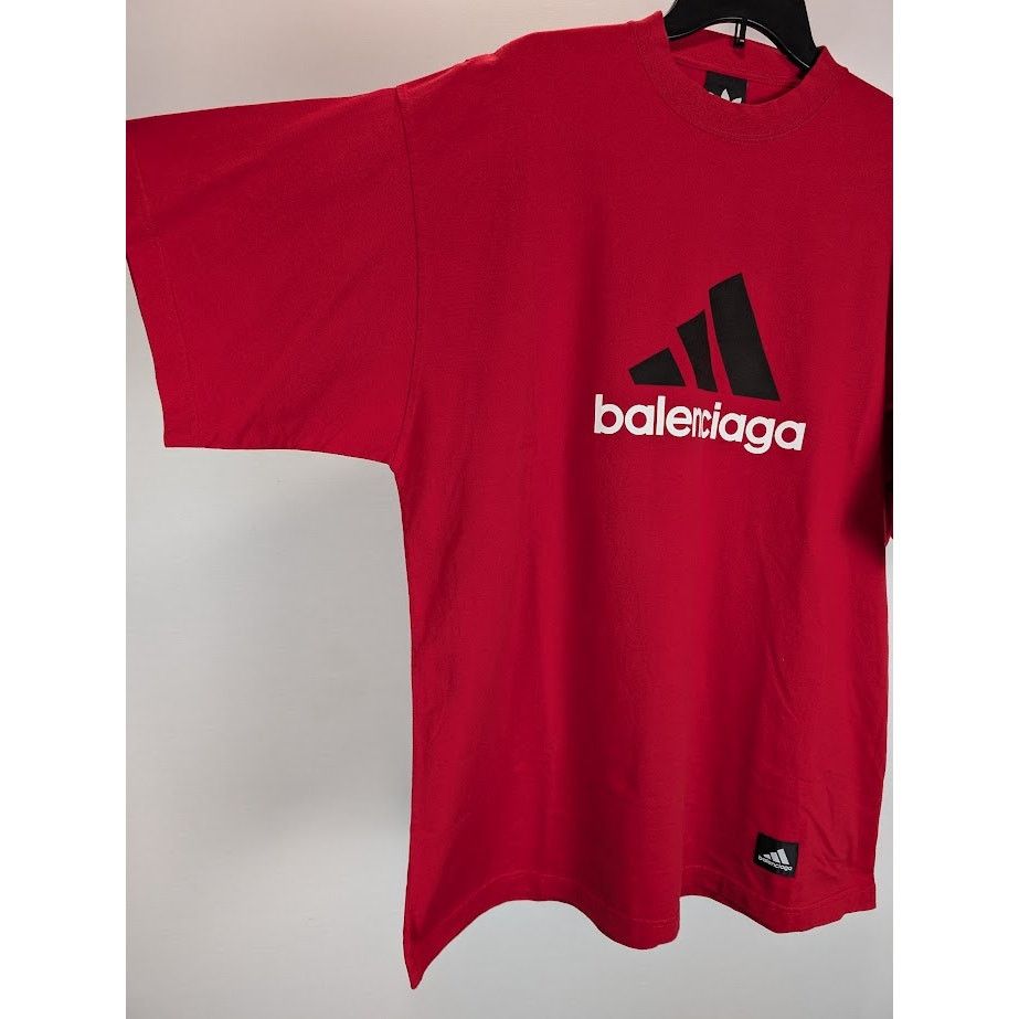 Adidas × Balenciaga o1rshd1 Oversize T-Shirt in Red Size US L / EU 52-54 / 3 - 10 Thumbnail