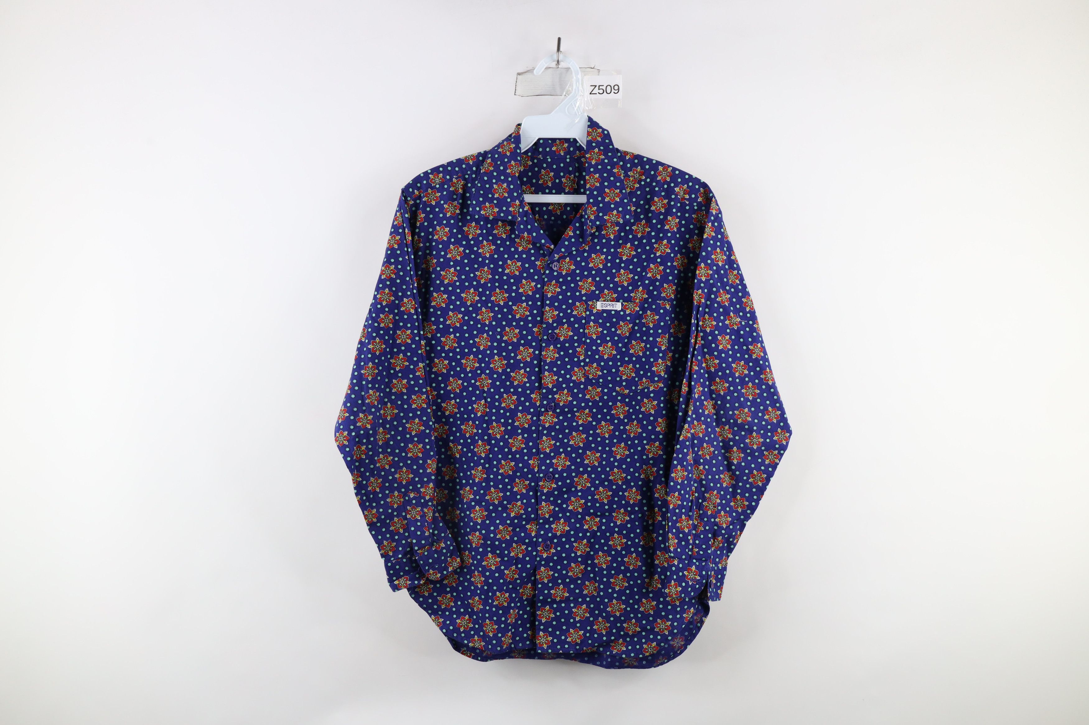 Esprit × Vintage Vintage 90s Esprit Rainbow Looped Collar Button Shirt Size S / US 4 / IT 40 - 1 Thumbnail