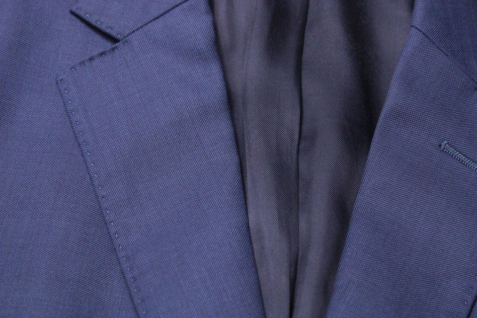 Massimo Dutti [46] 2040 Single Breasted Wool Blazer in Navy Size 46R - 13 Thumbnail