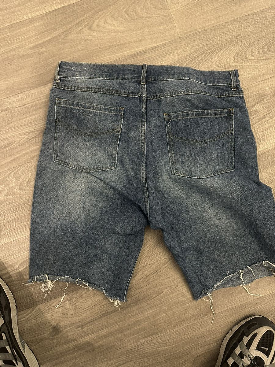 Vintage DENIM SHORTS Size US 34 / EU 50 - 2 Thumbnail