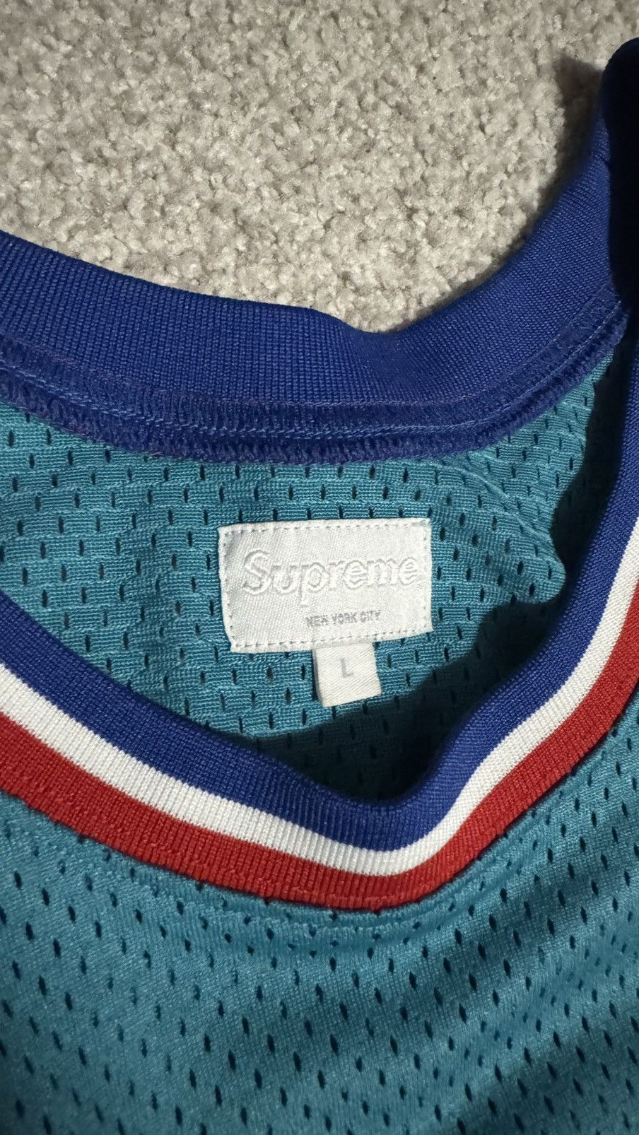 Supreme SS15 Supreme All Star Basketball Jersey Teal L Size US L / EU 52-54 / 3 - 4 Thumbnail