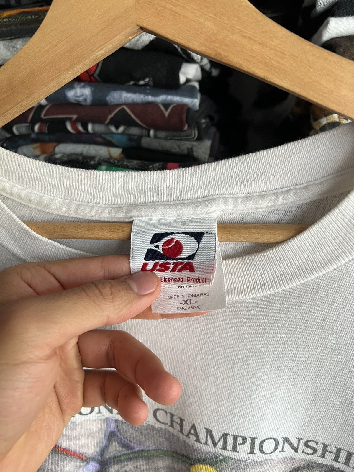 Vintage 2000 National Championships USA League Tennis Open Tee Size US XL / EU 56 / 4 - 3 Thumbnail